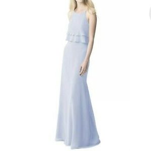 Jenny Yoo Charlie Dress | Whisper Blue | Chiffon